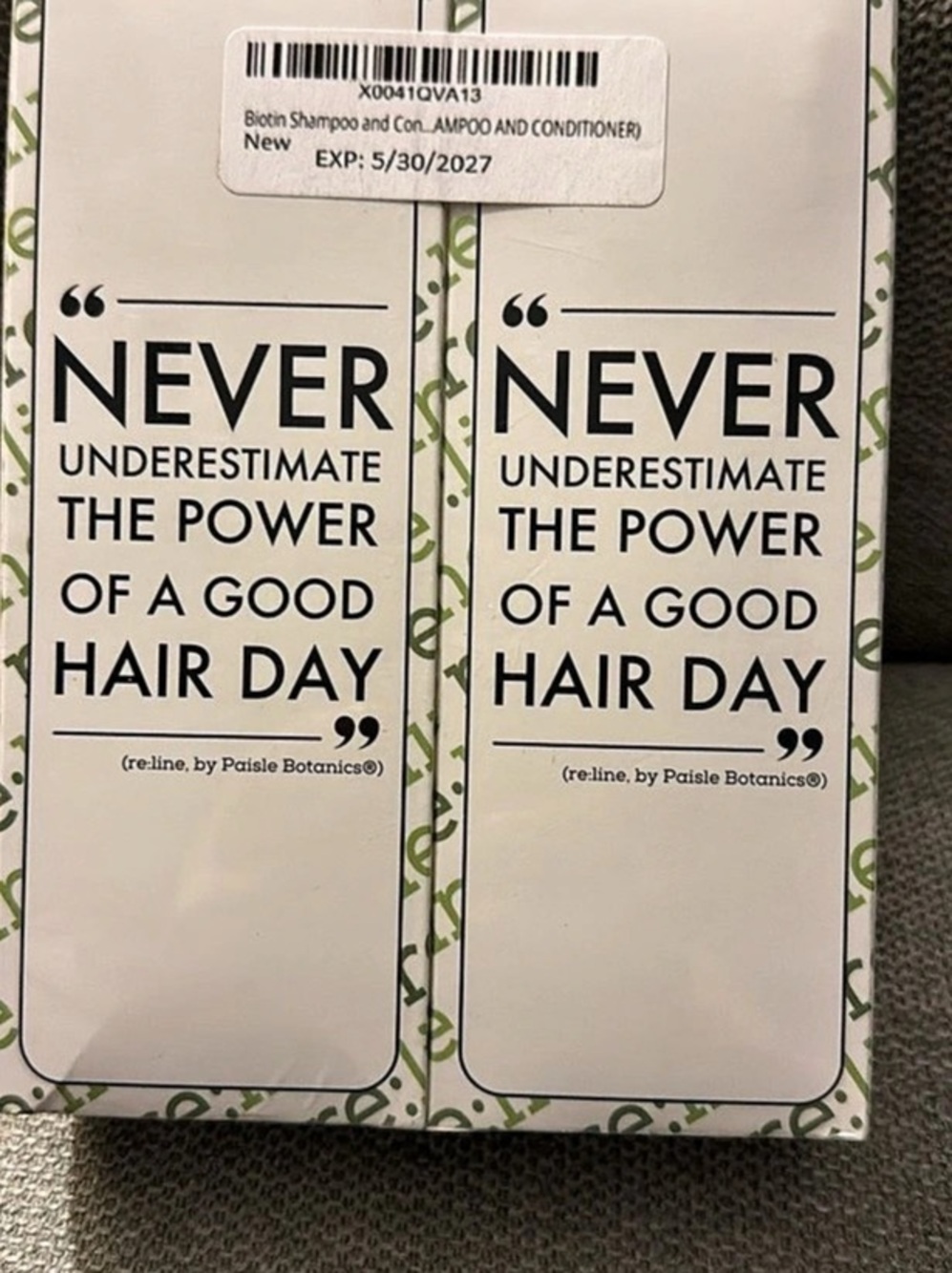 re:line Never Underestimate the Power of a Good Hair Day Hair Treatment NWT